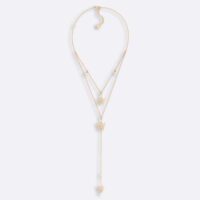 Dior Women Dior Métamorphose Necklace Gold-Finish Metal and White Resin Pearls (1)