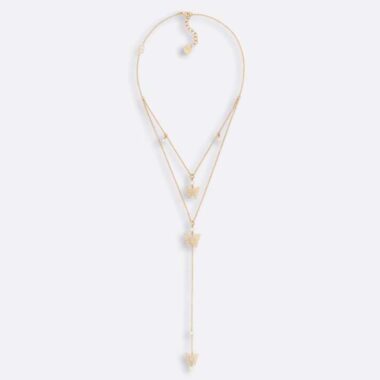 Dior Women Dior Métamorphose Necklace Gold-Finish Metal and White Resin Pearls