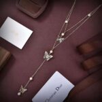 Dior Women Dior Métamorphose Necklace Gold-Finish Metal and White Resin Pearls - Imagen 4