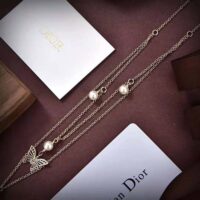 Dior Women Dior Métamorphose Necklace Gold-Finish Metal and White Resin Pearls (1)