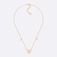 Dior Women Métamorphose Necklace Gold-Finish Metal and White Resin Pearls