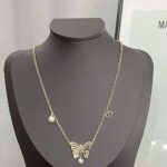 Dior Women Métamorphose Necklace Gold-Finish Metal and White Resin Pearls – Image 2