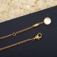 Dior Women Rose Des Vents Long Necklace Yellow Gold Diamonds and Mother-of-Pearl (1)