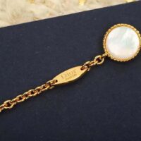 Dior Women Rose Des Vents Long Necklace Yellow Gold Diamonds and Mother-of-Pearl (1)