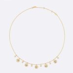 Dior Women Rose Des Vents Necklace Yellow Gold Diamonds and Mother-of-pearl