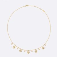 Dior Women Rose Des Vents Necklace Yellow Gold Diamonds and Mother-of-pearl (1)