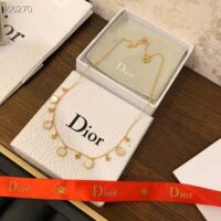 Dior Women Rose Des Vents Necklace Yellow Gold Diamonds and Mother-of-pearl (1)