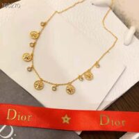 Dior Women Rose Des Vents Necklace Yellow Gold Diamonds and Mother-of-pearl (1)