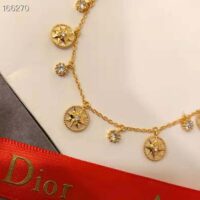 Dior Women Rose Des Vents Necklace Yellow Gold Diamonds and Mother-of-pearl (1)