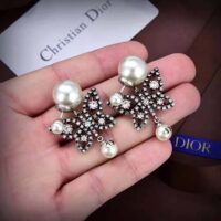 Dior Women Tribales Earrings Antique Silver-Finish Metal (1)