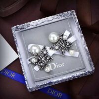 Dior Women Tribales Earrings Antique Silver-Finish Metal (1)