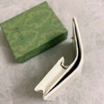 Gucci GG Unisex Blondie Card Case Wallet White Leather Round Interlocking G Style ‎760317 AACP7 9022 – Image 7