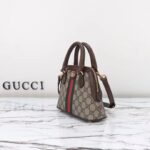Gucci GG Women Ophidia GG Mini Top Handle Bag Beige Ebony GG Supreme Canvas Double G – Bild 5