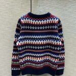 Gucci Men Knit Wool Sweater Gucci Embroidery Crewneck Dropped Shoulder Rib Style ‎763391 XKDOX 4216 - Image 3
