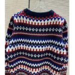 Gucci Men Knit Wool Sweater Gucci Embroidery Crewneck Dropped Shoulder Rib Style ‎763391 XKDOX 4216 - Image 5