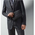 Gucci Unisex GG Crossbody Bag Black Rubber-Effect Leather Cotton Linen Lining - Image 12