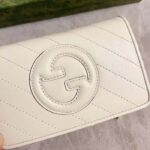 Gucci Unisex GG Gucci Blondie Wallet White Leather Round Interlocking G Taffeta Lining Style ‎760336 AACP7 9022 - Bild 3
