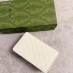 Gucci Unisex GG Gucci Blondie Wallet White Leather Round Interlocking G Taffeta Lining Style ‎760336 AACP7 9022 - Bild 5