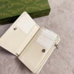 Gucci Unisex GG Gucci Blondie Wallet White Leather Round Interlocking G Taffeta Lining Style ‎760336 AACP7 9022 - Bild 7