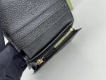 Gucci Unisex GG Marmont Card Case Wallet Double G Beige Ebony GG Supreme Canvas Black Leather Style ‎658610 17WAG 1283 - Image 7