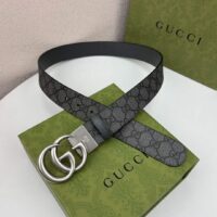 Gucci Unisex GG Marmont Reversible Belt Double G Buckle 3.8 CM Width (8)