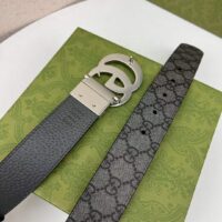 Gucci Unisex GG Marmont Reversible Belt Double G Buckle 3.8 CM Width (8)