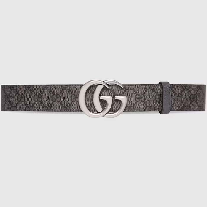 Gucci Unisex GG Marmont Reversible Belt Double G Buckle 3.8 CM Width
