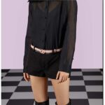 Gucci Unisex GG Marmont Thin Belt Light Pink Leather Double G Buckle 2 CM Width - Image 7