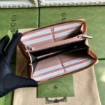 Gucci Unisex GG Marmont Zip Around Wallet Pink Viscose Lining Double G - Image 7