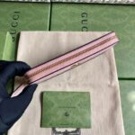 Gucci Unisex GG Marmont Zip Around Wallet Pink Viscose Lining Double G - Image 6