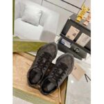 Gucci Unisex GG Rhyton Sneaker Black GG Supreme Canvas Rubber Sole Mid-Heel - Bild 6