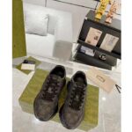 Gucci Unisex GG Rhyton Sneaker Black GG Supreme Canvas Rubber Sole Mid-Heel - Bild 4