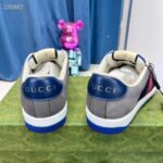 Gucci Unisex GG Screener Sneaker Grey Suede Maxi GG Canvas Bi-Color Rubber Low Heel Style ‎576223 FAA3T 4551 - Image 6