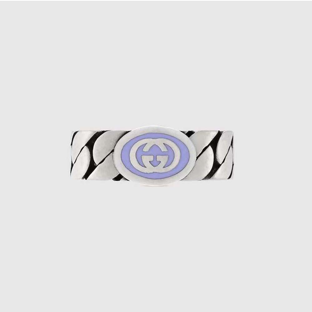 Gucci Unisex Interlocking G Enamel Ring