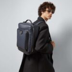 Gucci Unisex Ophidia GG Medium Backpack Navy Blue Black GG Supreme Canvas Double G – Image 12