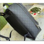 Gucci Unisex Ophidia GG Medium Backpack Navy Blue Black GG Supreme Canvas Double G – Image 5