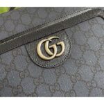 Gucci Unisex Ophidia GG Medium Backpack Navy Blue Black GG Supreme Canvas Double G – Image 9