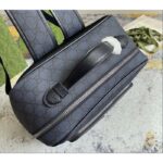 Gucci Unisex Ophidia GG Medium Backpack Navy Blue Black GG Supreme Canvas Double G – Image 8