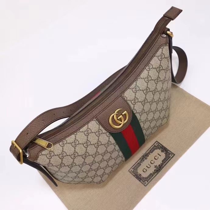 Gucci Unisex Ophidia GG Small Crossbody Bag Beige Ebony Soft GG Supreme Canvas Double G Style ‎598125 9IK3T 8745 (5)