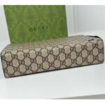 Gucci Unisex Pouch GG Detail Beige Ebony GG Supreme Canvas Blue Leather Style ‎768255 FACQC 9751 - Bild 5