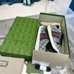 Gucci Unisex Screener Sneaker Black Grey GG Supreme Canvas Rubber Sole Low Heel Style ‎763525 FACMI 8444 - Image 7