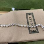 Gucci Unisex Silver Boule Chain Bracelet - immagine 8