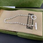 Gucci Unisex Silver Boule Chain Bracelet - immagine 7