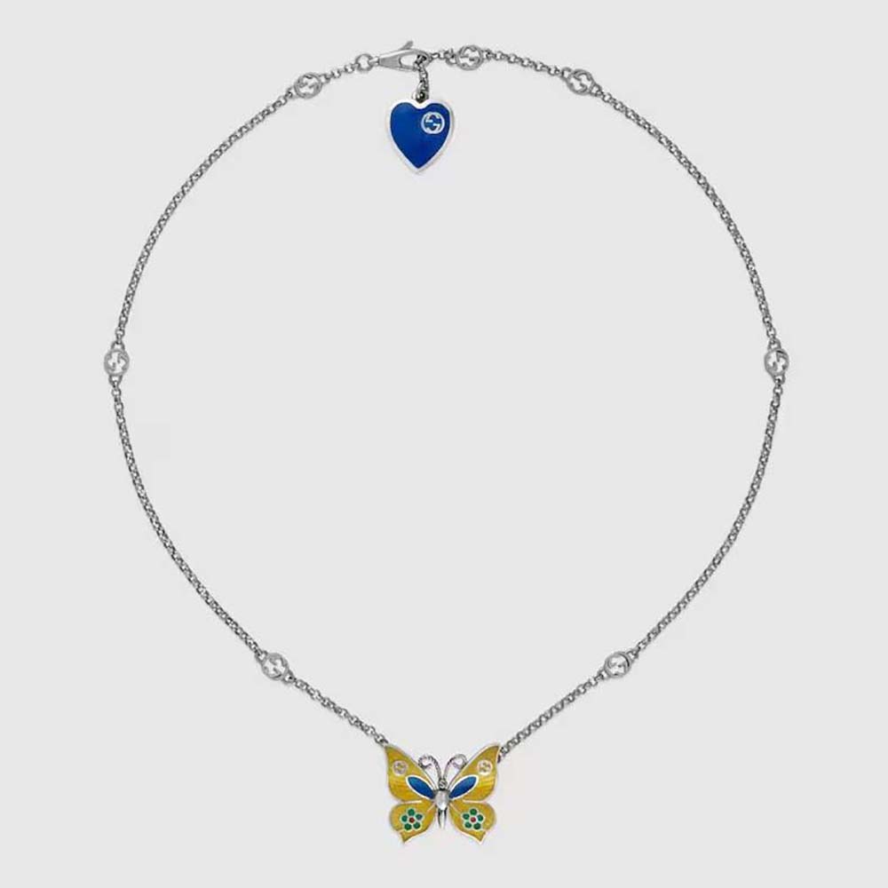 Gucci Women Butterfly Pendant Necklace