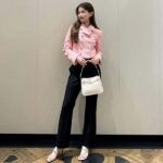 Gucci Women GG Cropped Tweed Jacket Sequins Pink Lined Square Notch Collar Style ‎771480 ZAPKK 5901 - immagine 8