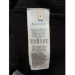 Gucci Women GG Extra Fine Wool Cardigan Black Horsebit Intarsia V-Neck Two Front Pockets - Image 9