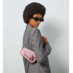 Gucci Women GG Gucci Horsebit 1955 Mini Shoulder Bag Pink Leather Flap Closure - immagine 11
