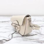 Gucci Women GG Gucci Horsebit 1955 Mini Shoulder Bag White Leather Flap Closure - Image 6