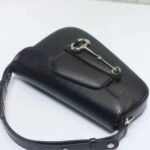 Gucci Women GG Gucci Horsebit 1955 Small Shoulder Bag Black Leather Flap Closure - Image 7