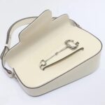 Gucci Women GG Gucci Horsebit 1955 Small Shoulder Bag White Leather Flap Closure - Image 9